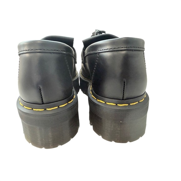 Dr. Martens Adrian Quad Tassel Loafer Black Leather Platform US W8 M7 - Picture 3 of 9